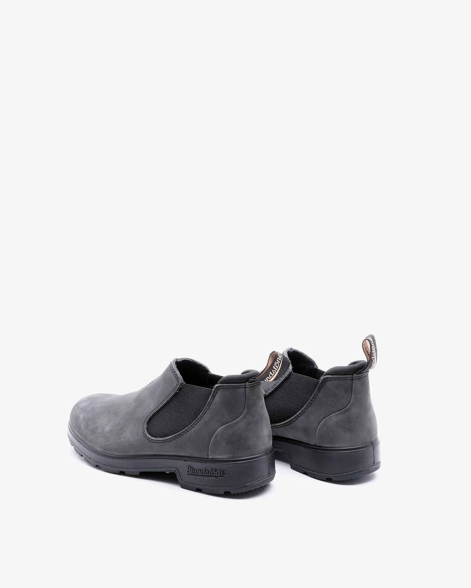 2035 Rustic Black Leather Shoes