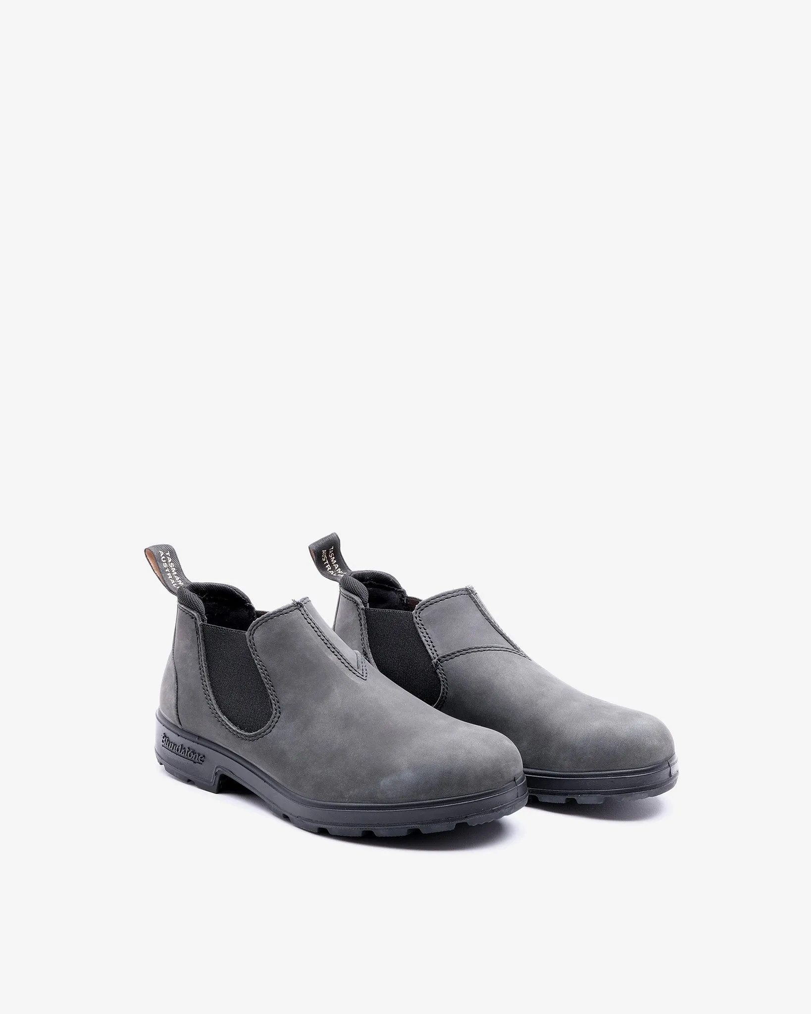 2035 Rustic Black Leather Shoes