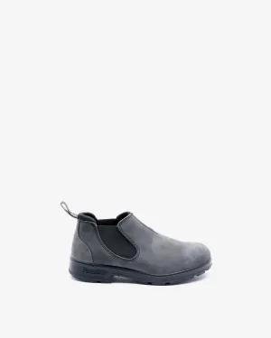 2035 Rustic Black Leather Shoes