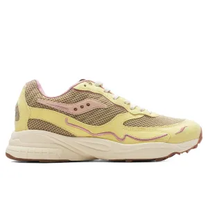 3D Grid Hurricane Mushroom - Tan/Yellow