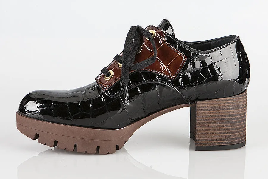 6114 Baldinini Shoes / Black - Brown