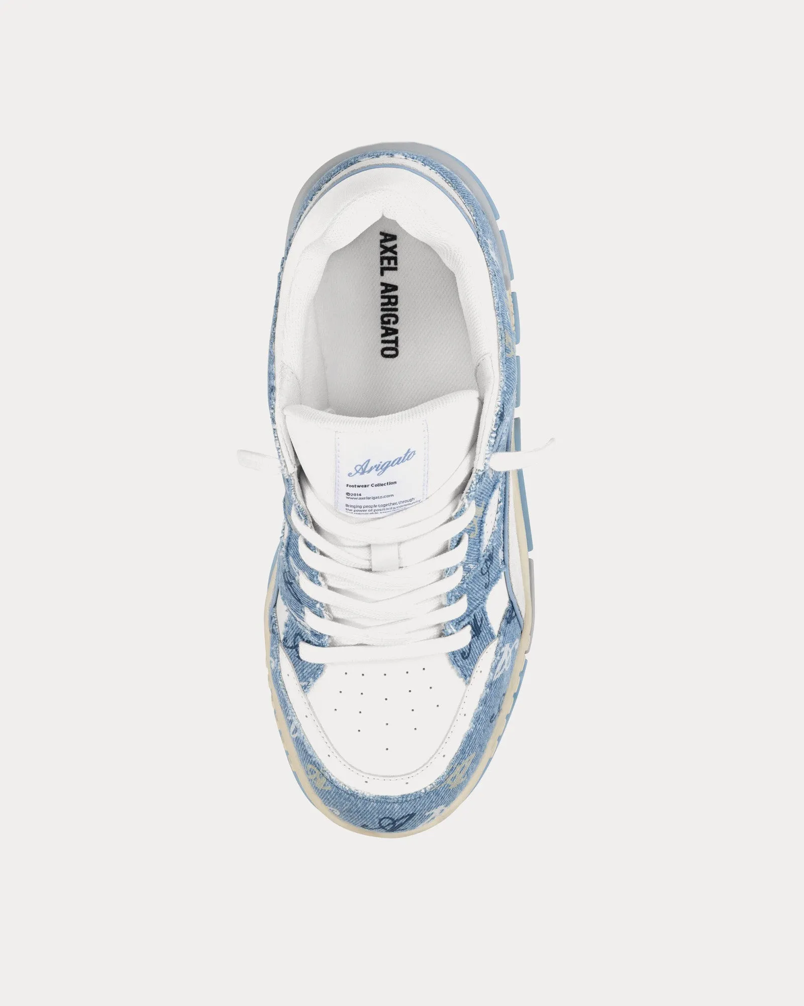 Area Lo '10 Year Anniversary' Monogram White / Blue Low Top Sneakers