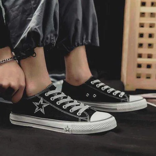 Arrow Star Canvas Sneakers - 6298
