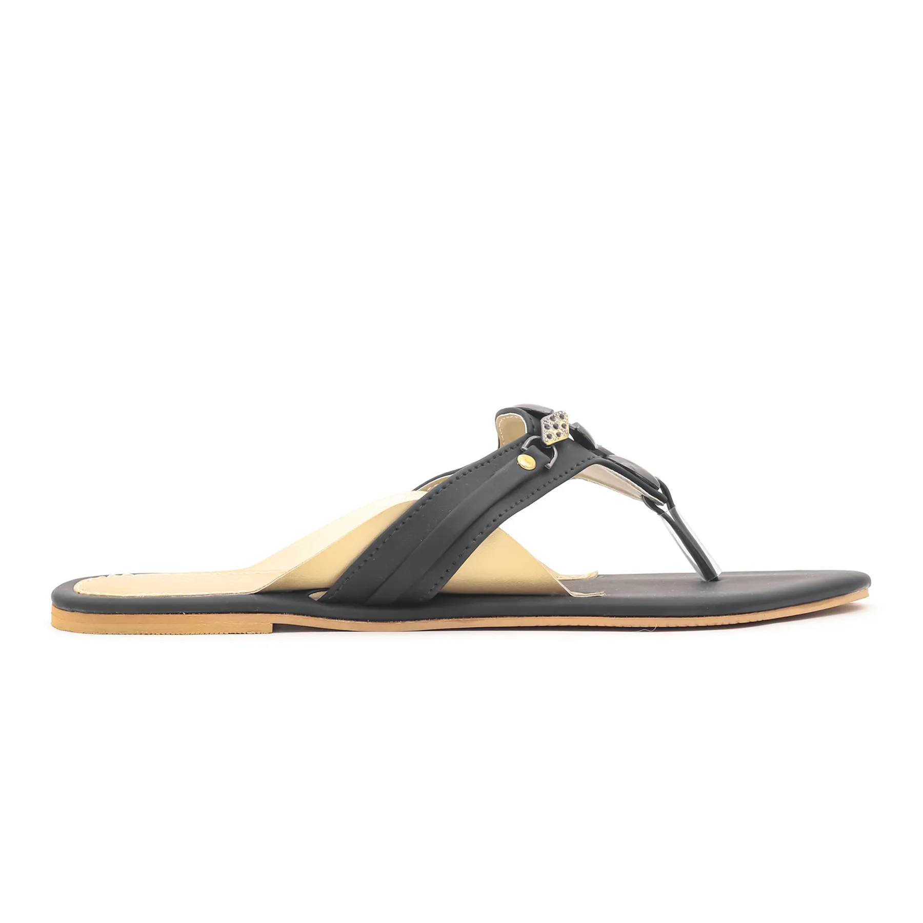 Black Formal Chappal FR0470