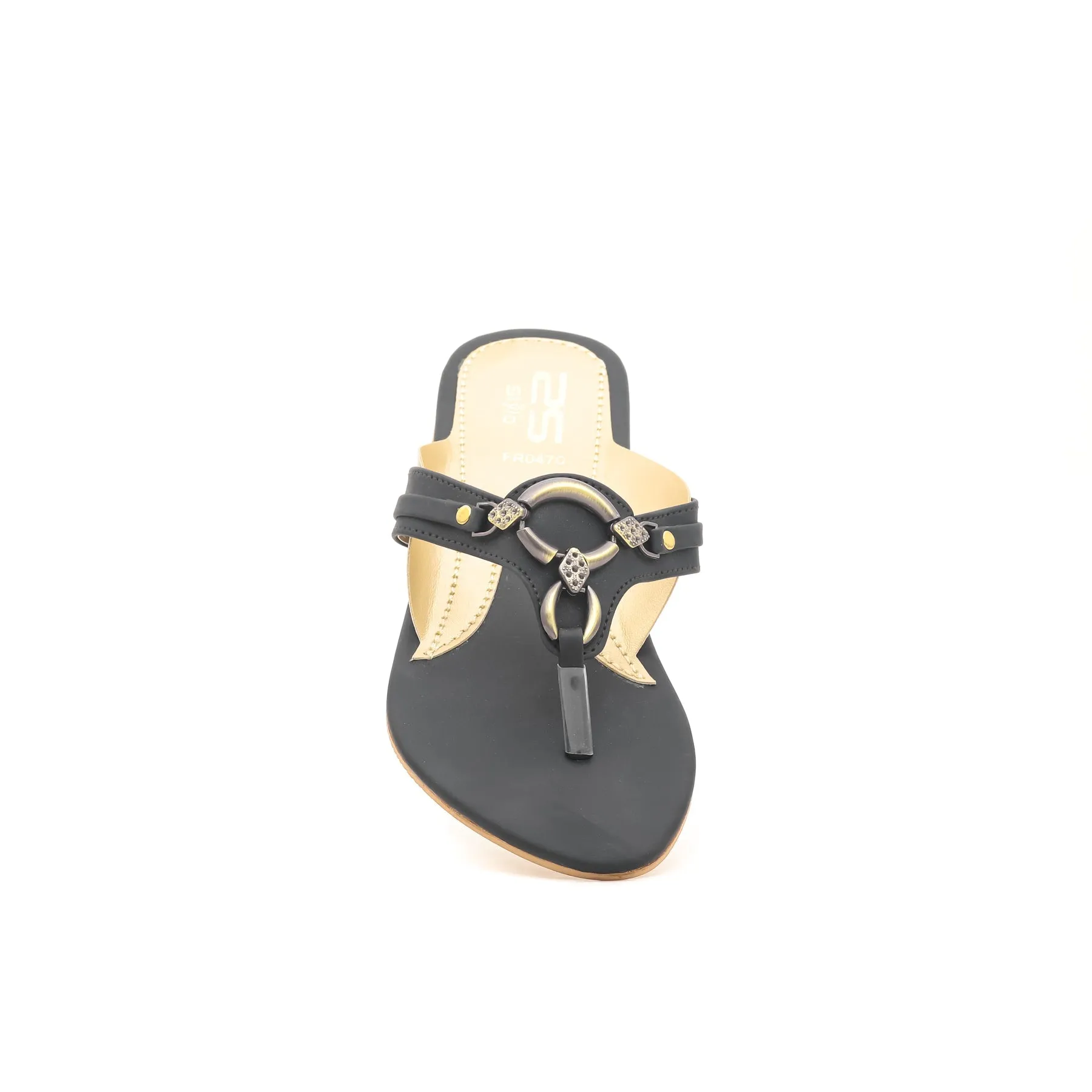 Black Formal Chappal FR0470