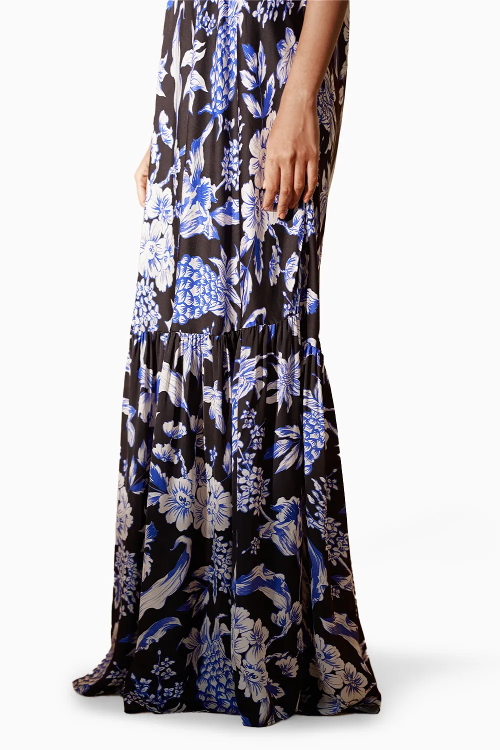 Black Pineapple Halter Dress