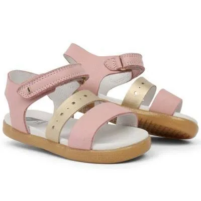 Bobux IW Trinity Pink and Misty Gold Sandal