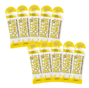 Buzz Power Organic Honey Energy Gel Fuel (Pack of 10)