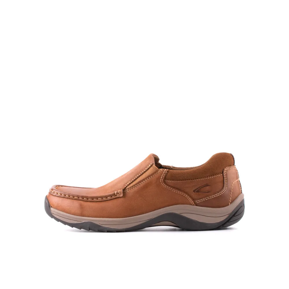 camel active Leather Plain Smooth Slip On Shoes Men Tan PULSOR 852408-RS1-8