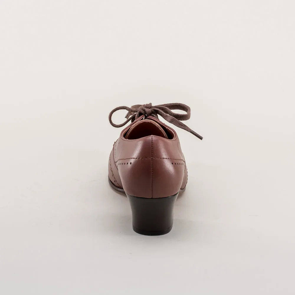 Claire Women's 1940s Oxfords (Brown)
