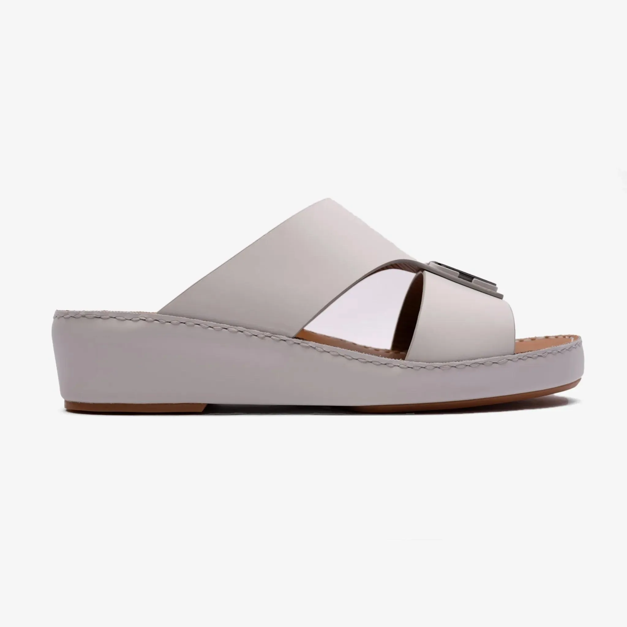 DAVINCI TIMELESS MATT ARABIC SANDALS LIGHT-GREY