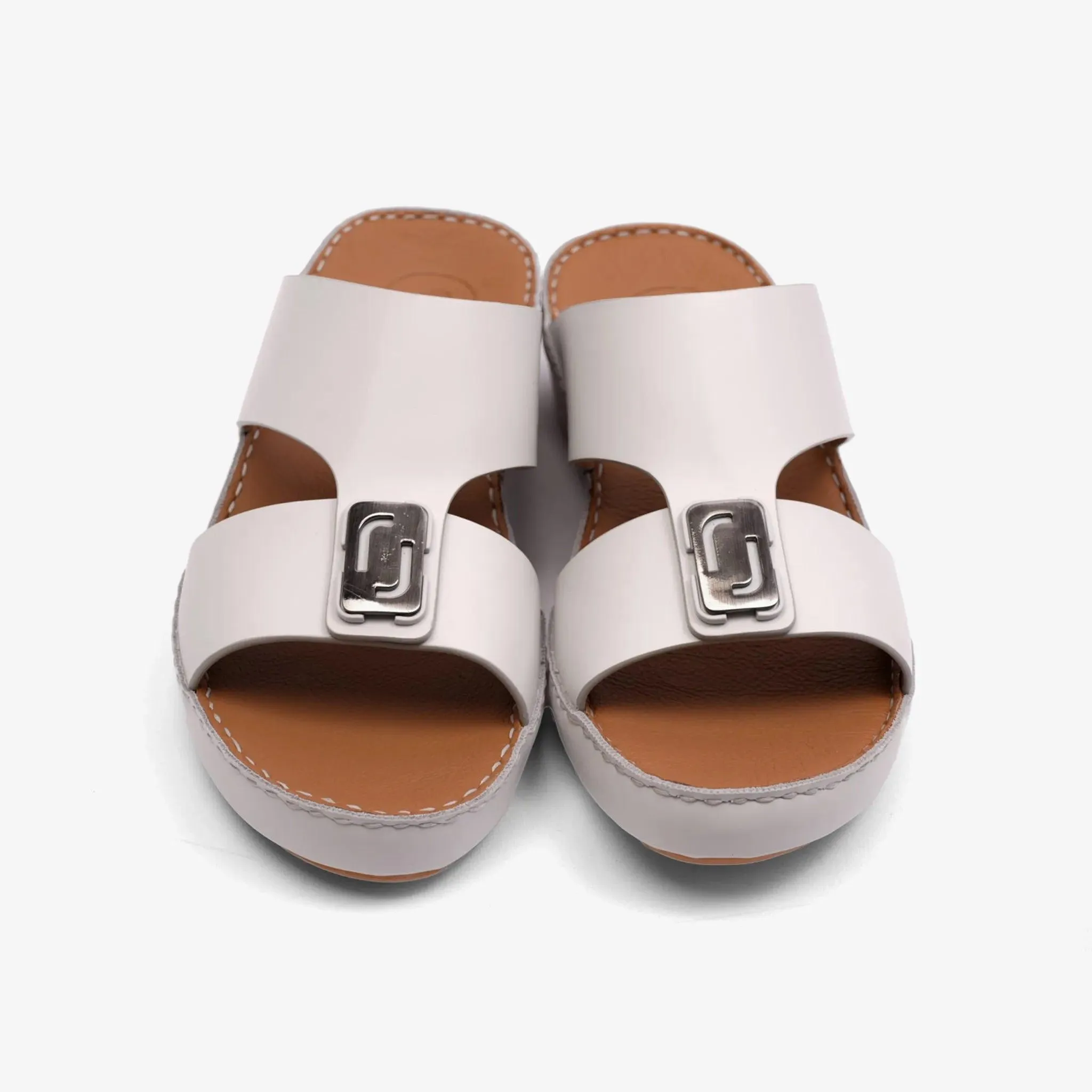 DAVINCI TIMELESS MATT ARABIC SANDALS LIGHT-GREY