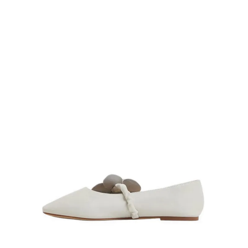 FLORALINA BALLERINAS & MARY JANES - WHITE/BONE