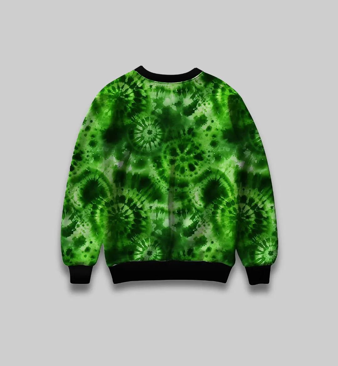 Forest Mist Tie-Dye All Over Print Sweatshirt