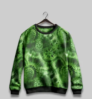 Forest Mist Tie-Dye All Over Print Sweatshirt