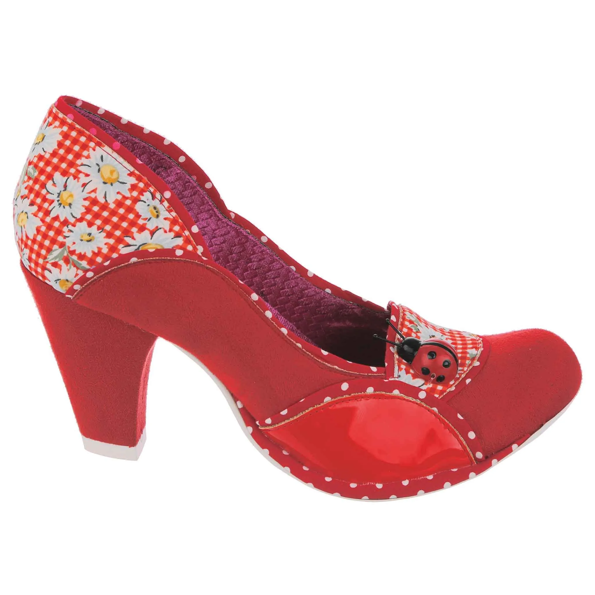 Irregular Choice Womens Future Ladybug High Heel - Red