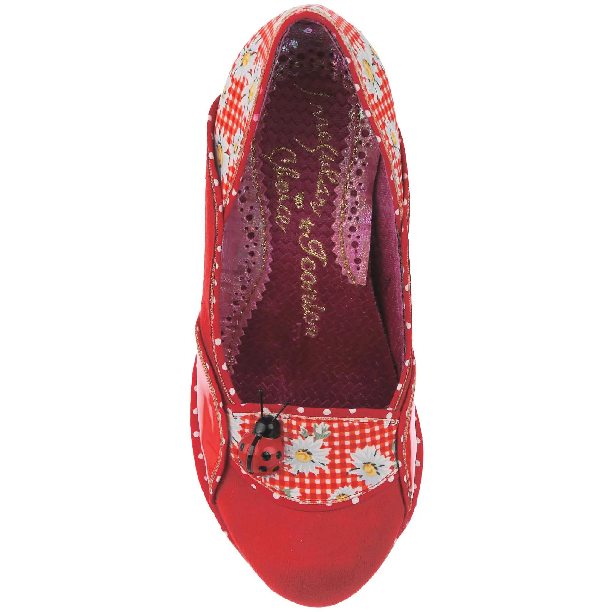 Irregular Choice Womens Future Ladybug High Heel - Red