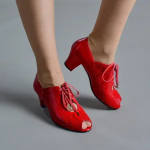 Jenny Women’s Vintage Oxfords (Cherry Red)