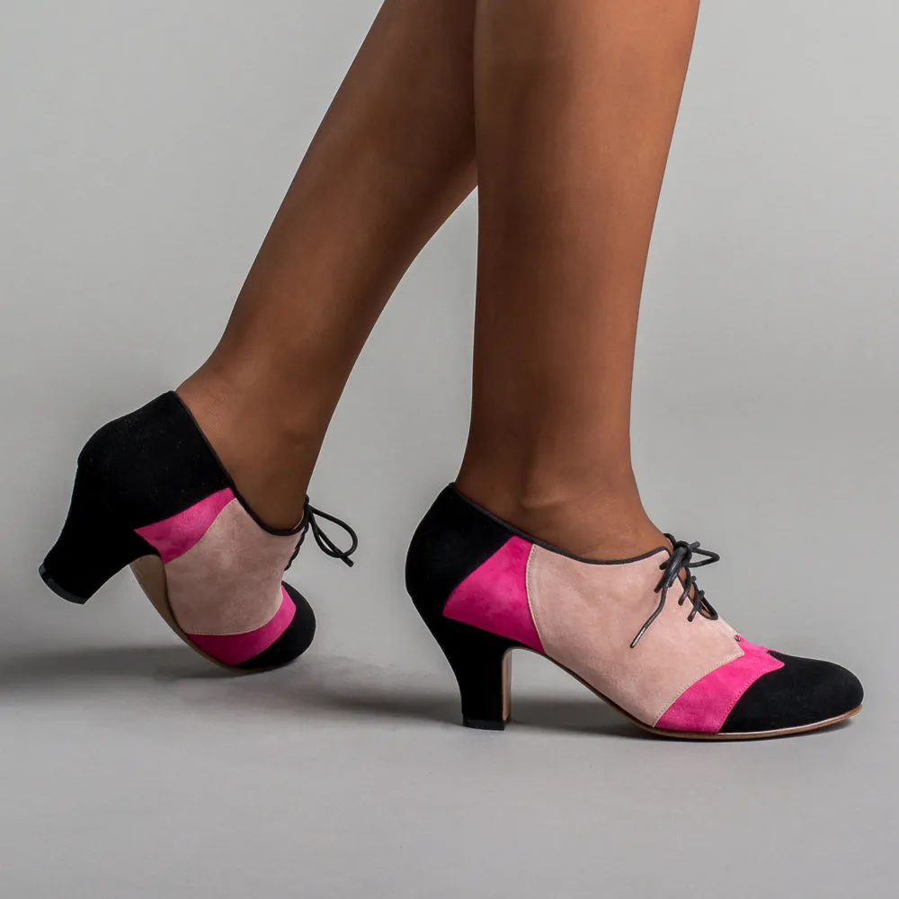 Karolina Women's Retro Oxfords (Pink/Black)