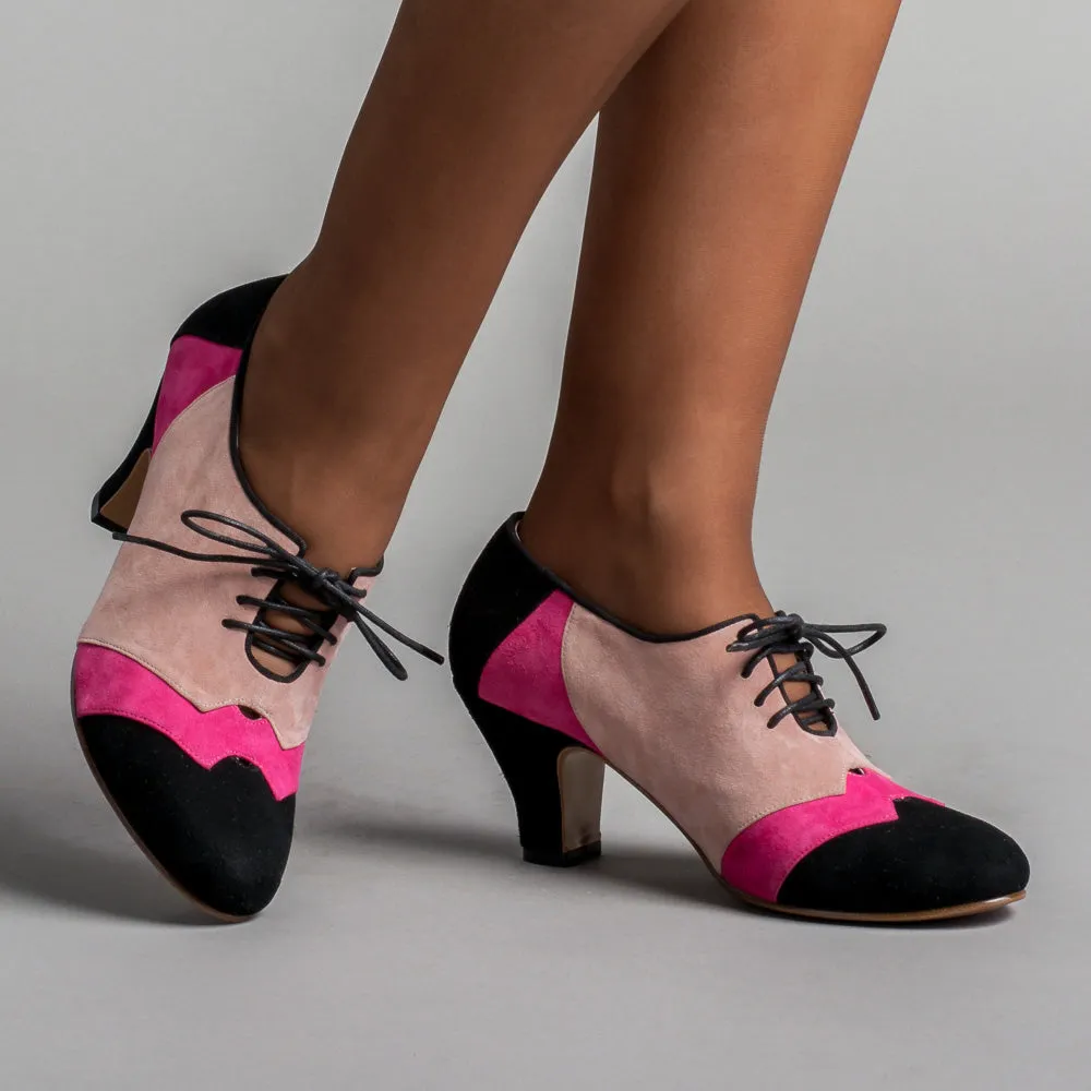 Karolina Women's Retro Oxfords (Pink/Black)