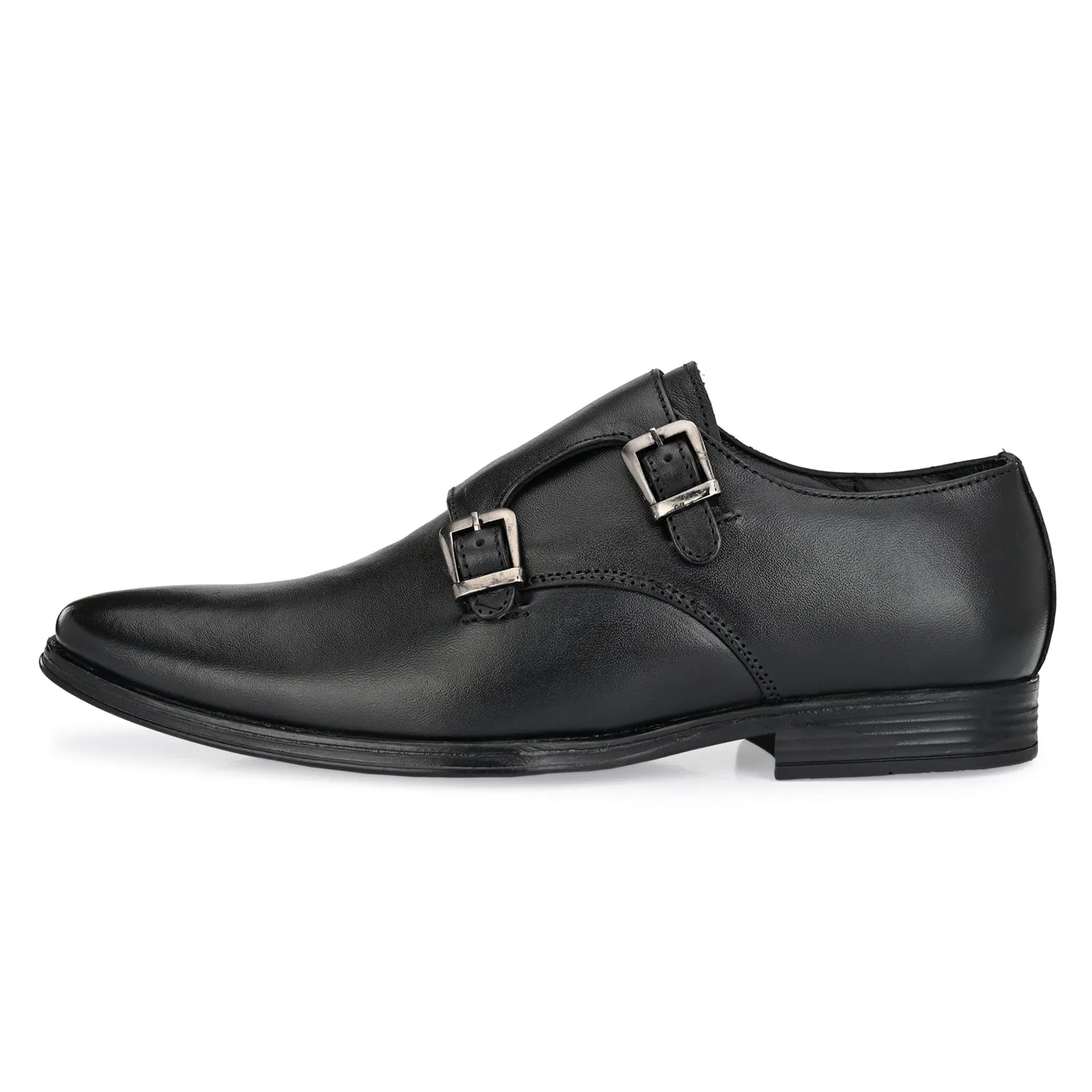 Legend Double Monk Genuine Leather Formal Shoes