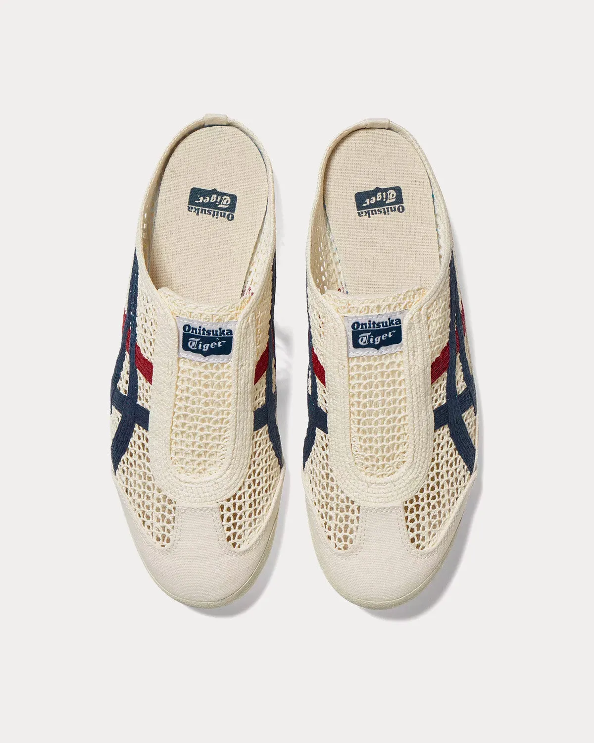 Mexico 66 Sabot Cream / Mako Blue Slip Ons