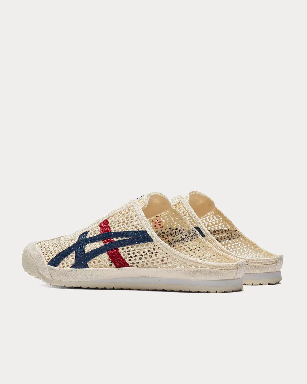 Mexico 66 Sabot Cream / Mako Blue Slip Ons
