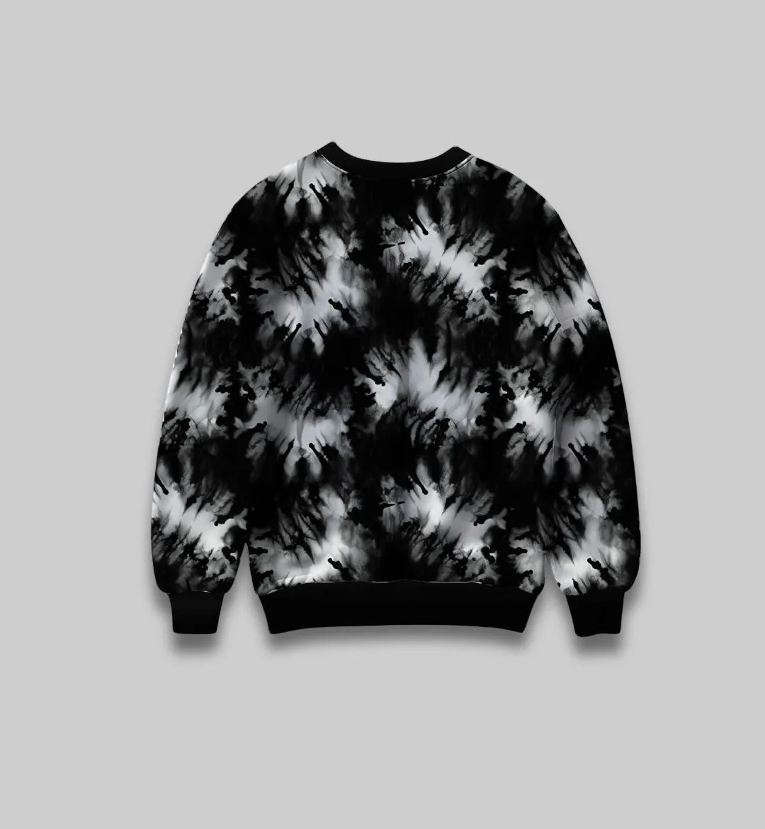 Midnight Swirl: Embrace the Night All Over Print Sweatshirt