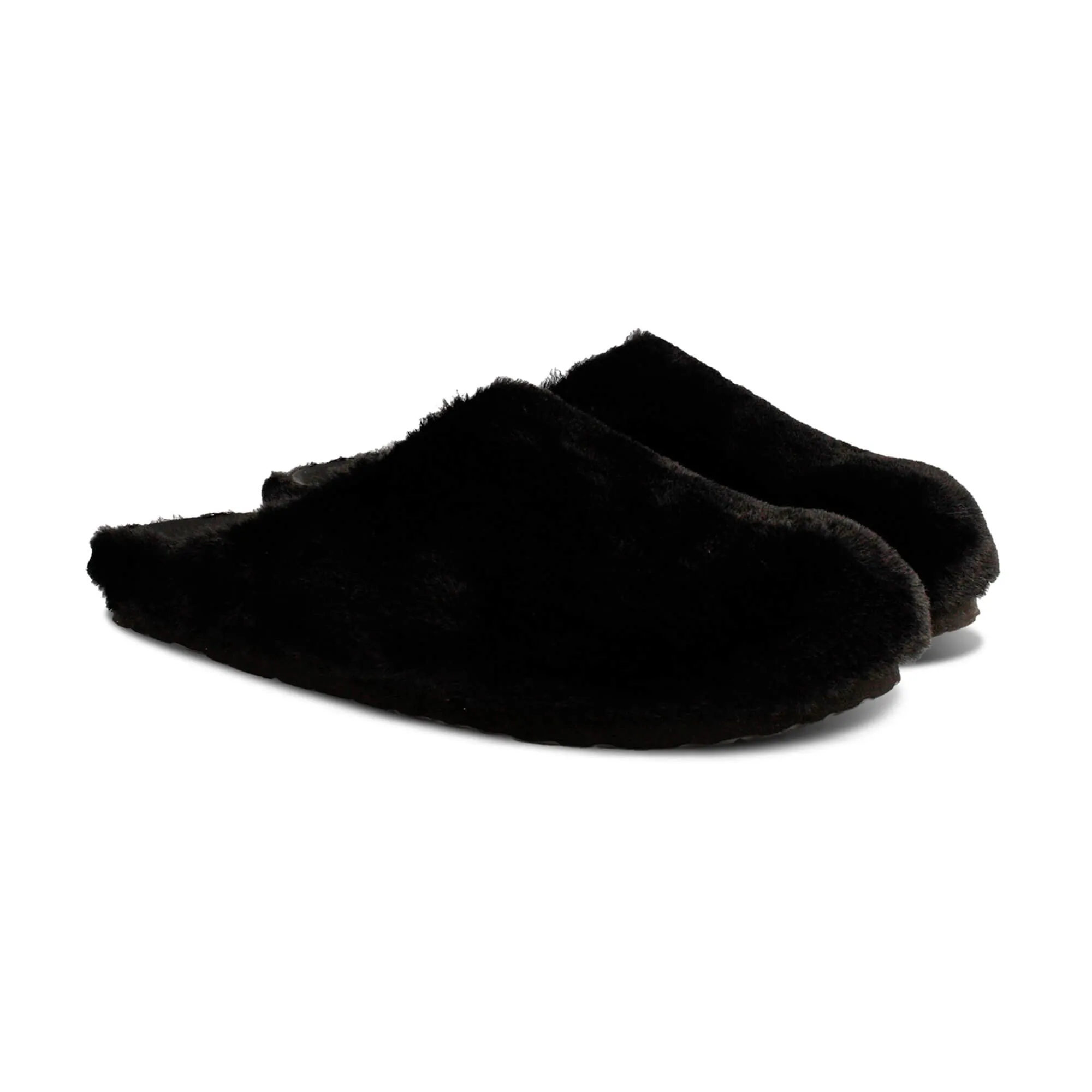 Molly Fur Black Slip On