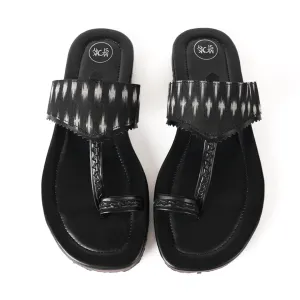 Monkstory Ikat Kolhapuri Sandals