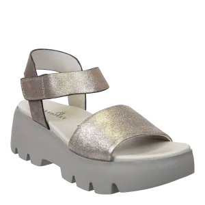 NAKED FEET - ALLOY in SILVER Platform Sandals