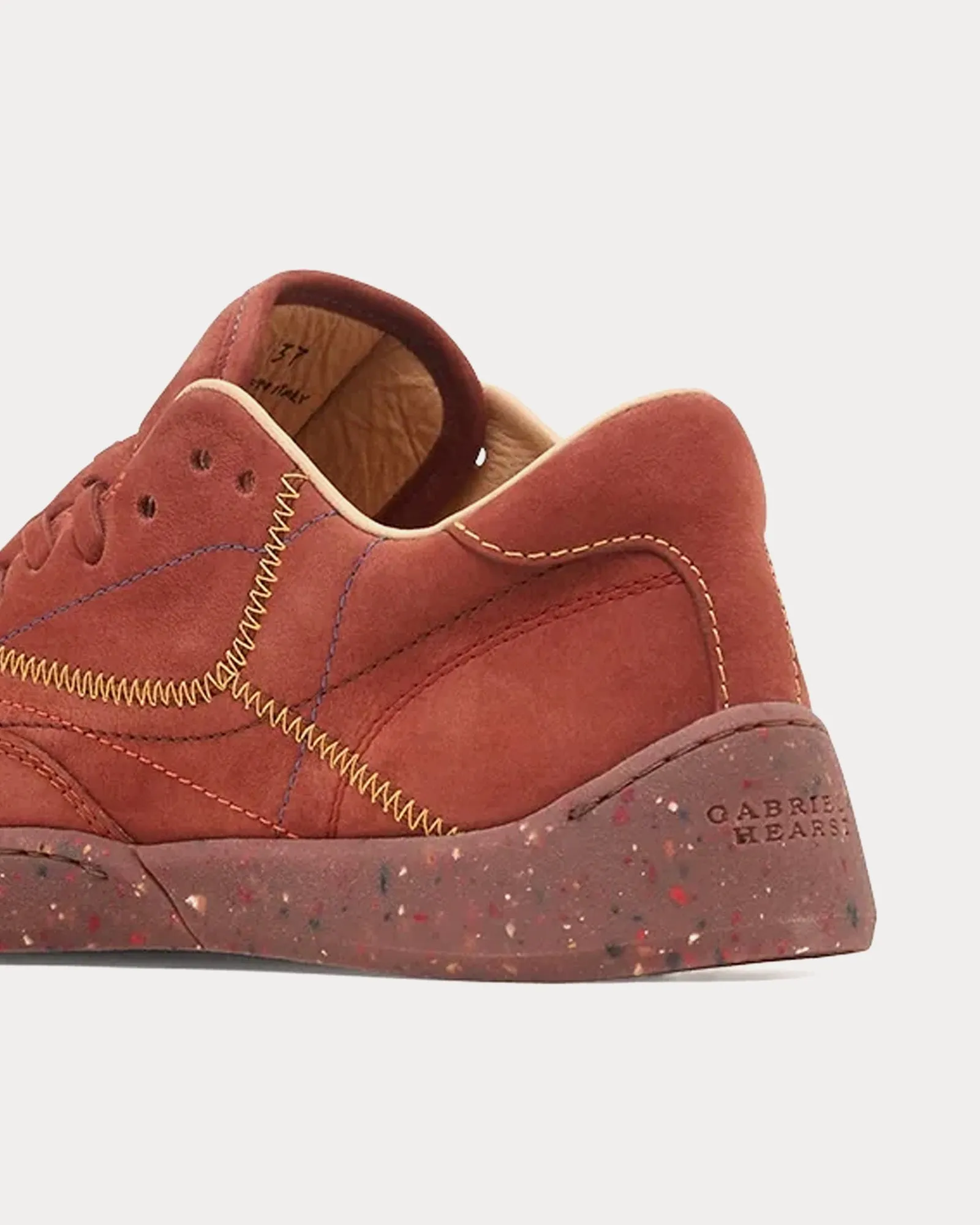 Ohio Nubuck Burnt Sienna Low Top Sneakers