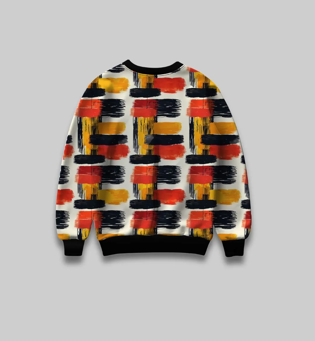 Patchwork Reverie All-Over Print Sweatshirt