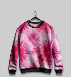 Pink Cotton Candy Tie-Dye All Over Sweatshirt