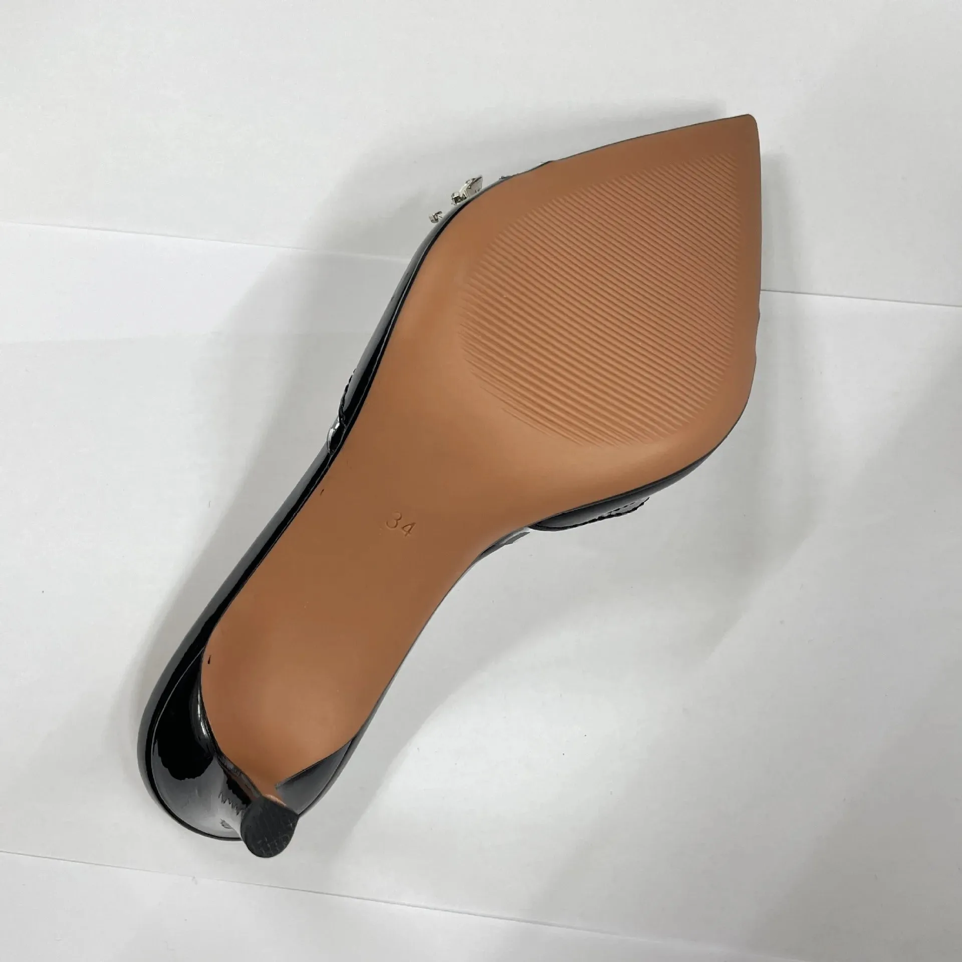 Pointed Rhinestone Flower One-strap Open Toe High Heel Sandals
