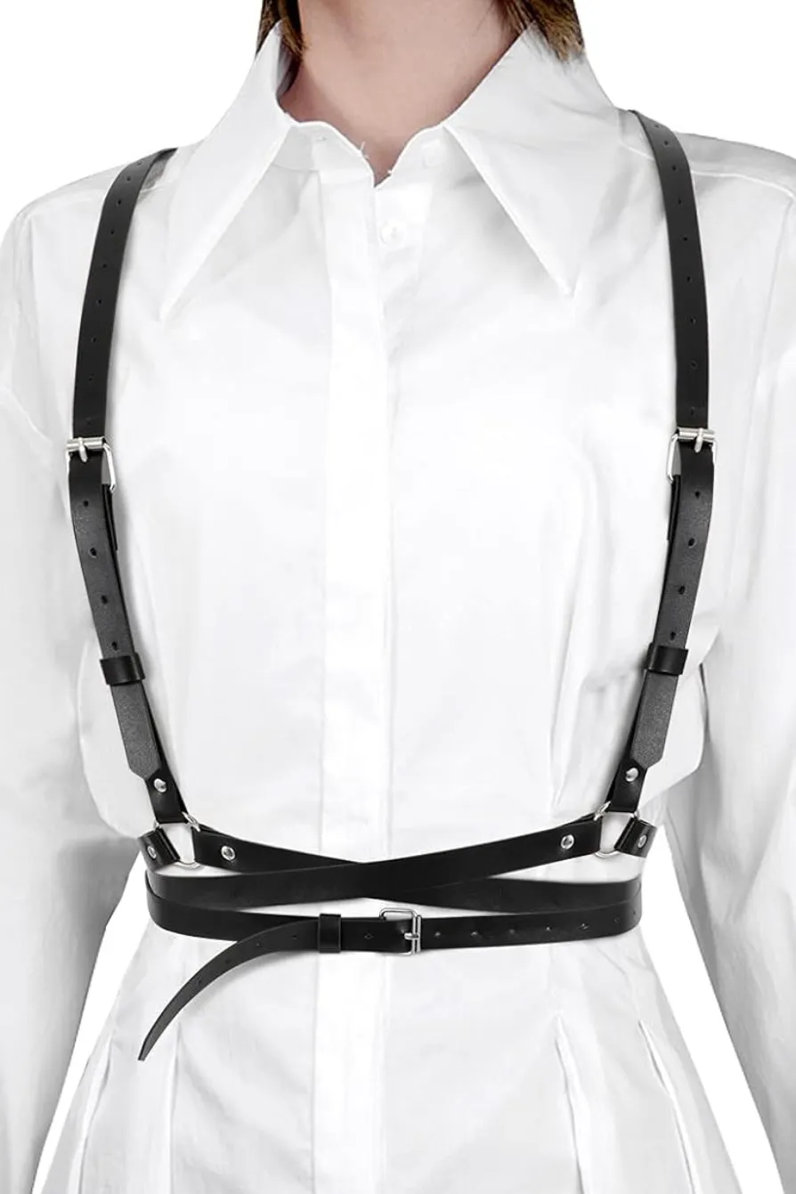 Ready to Ship Closet Sale - Vegan Leather Wrap Body Harness