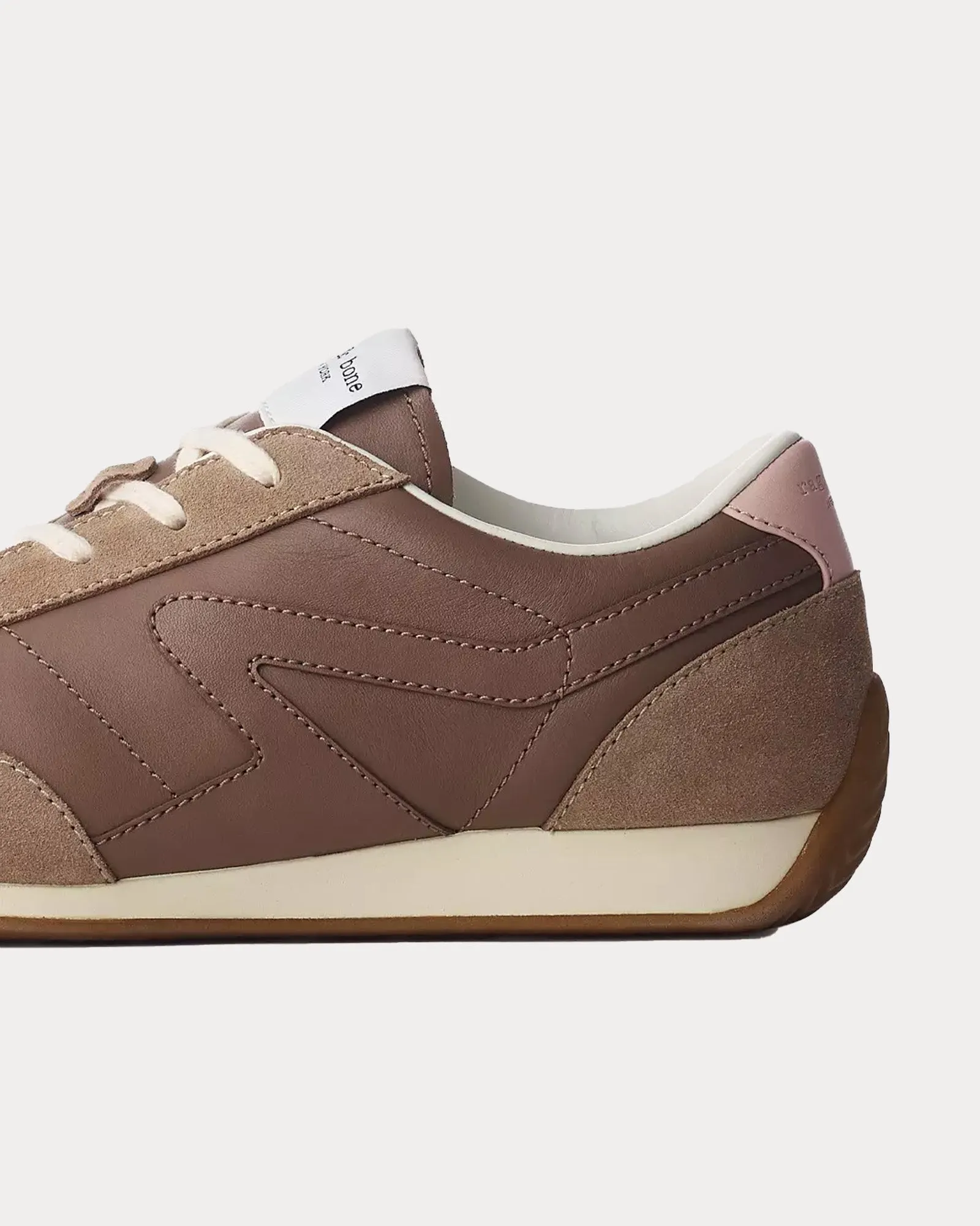 Retro Runner Slim Suede Mushroom Low Top Sneakers