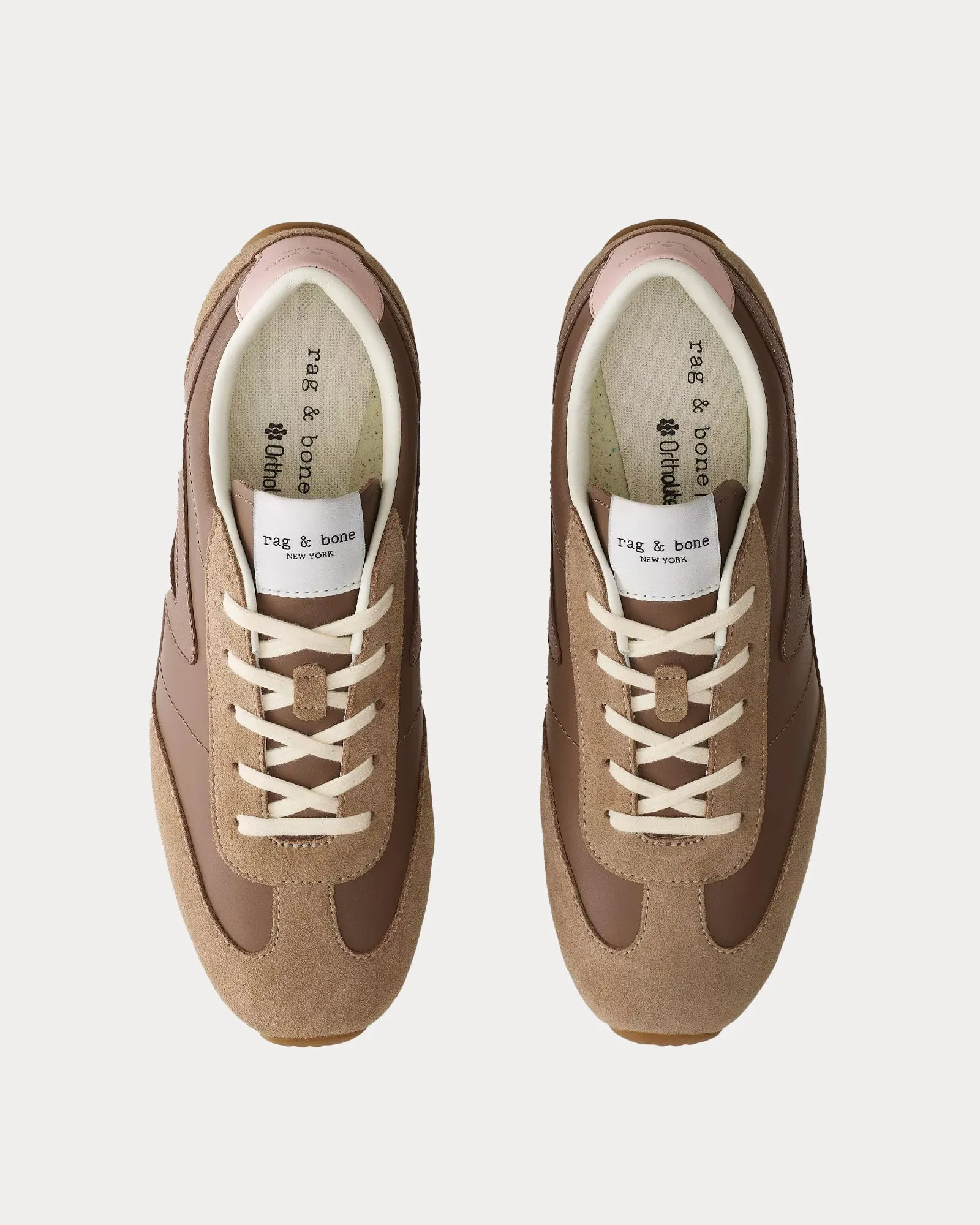 Retro Runner Slim Suede Mushroom Low Top Sneakers