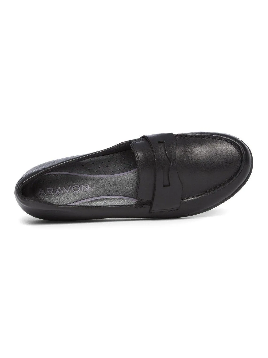 Rockport Aravon Women's Abbey Loafer Black Leather CH3352