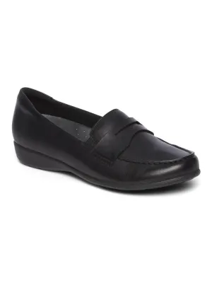 Rockport Aravon Women's Abbey Loafer Black Leather CH3352