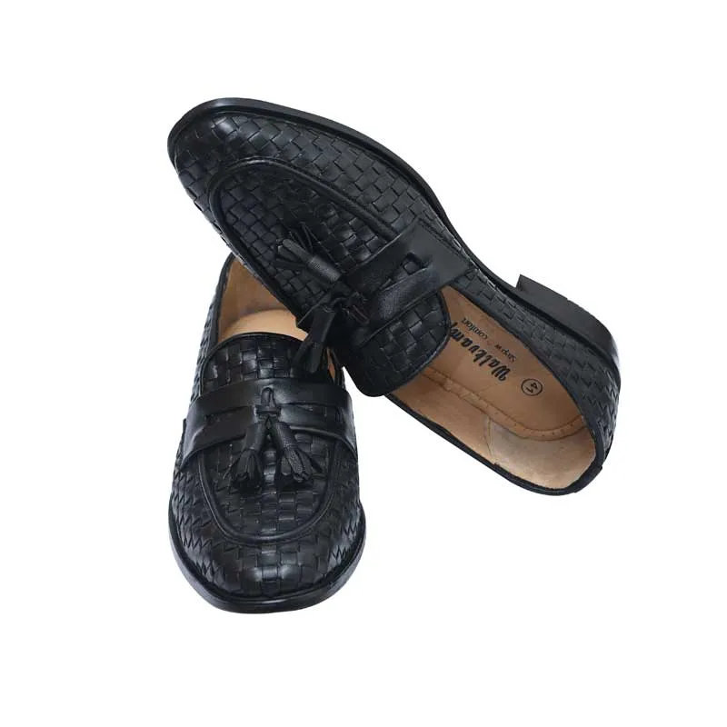 Royal Knitted Leather Formal Shoes
