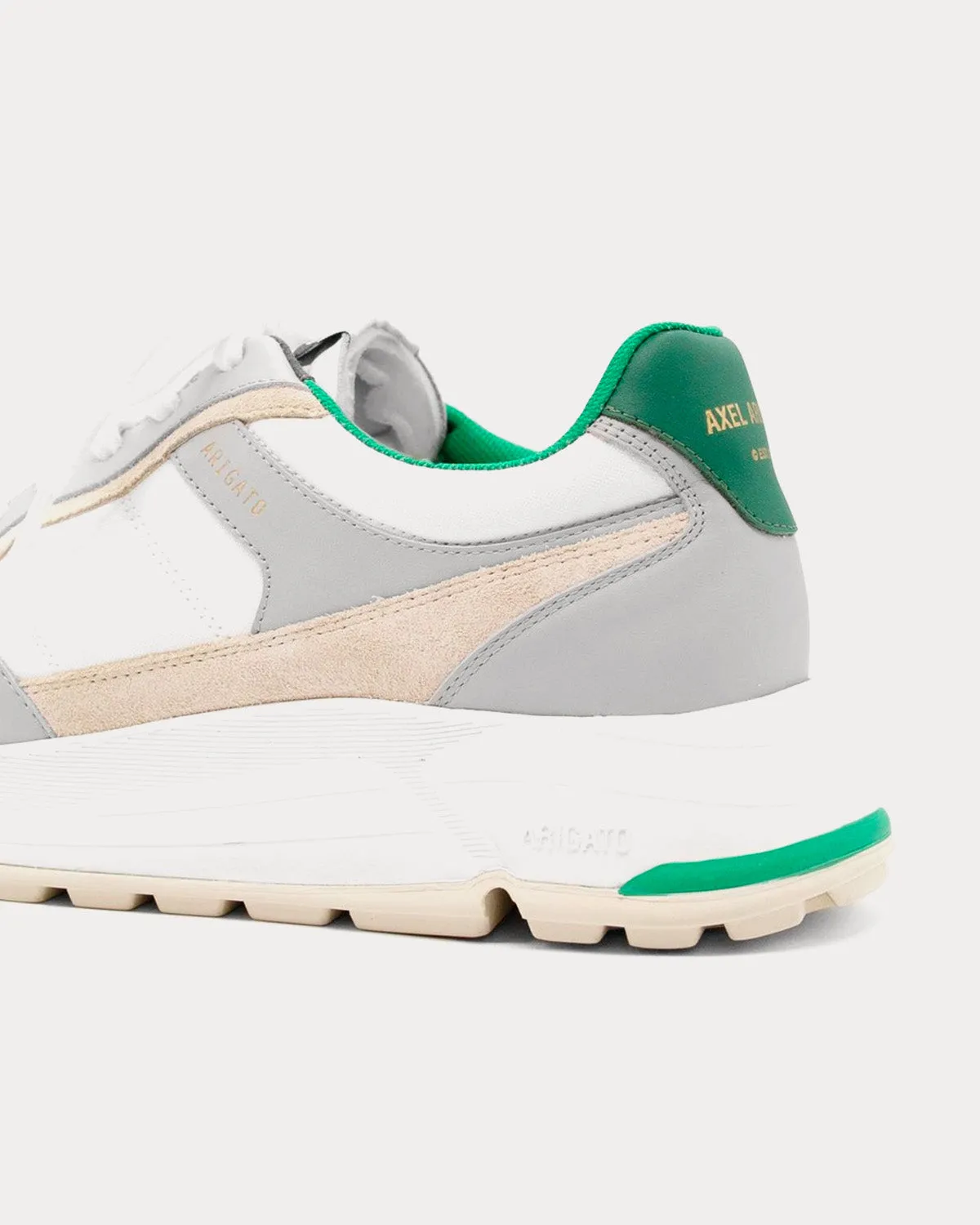 Rush White / Green Low Top Sneakers
