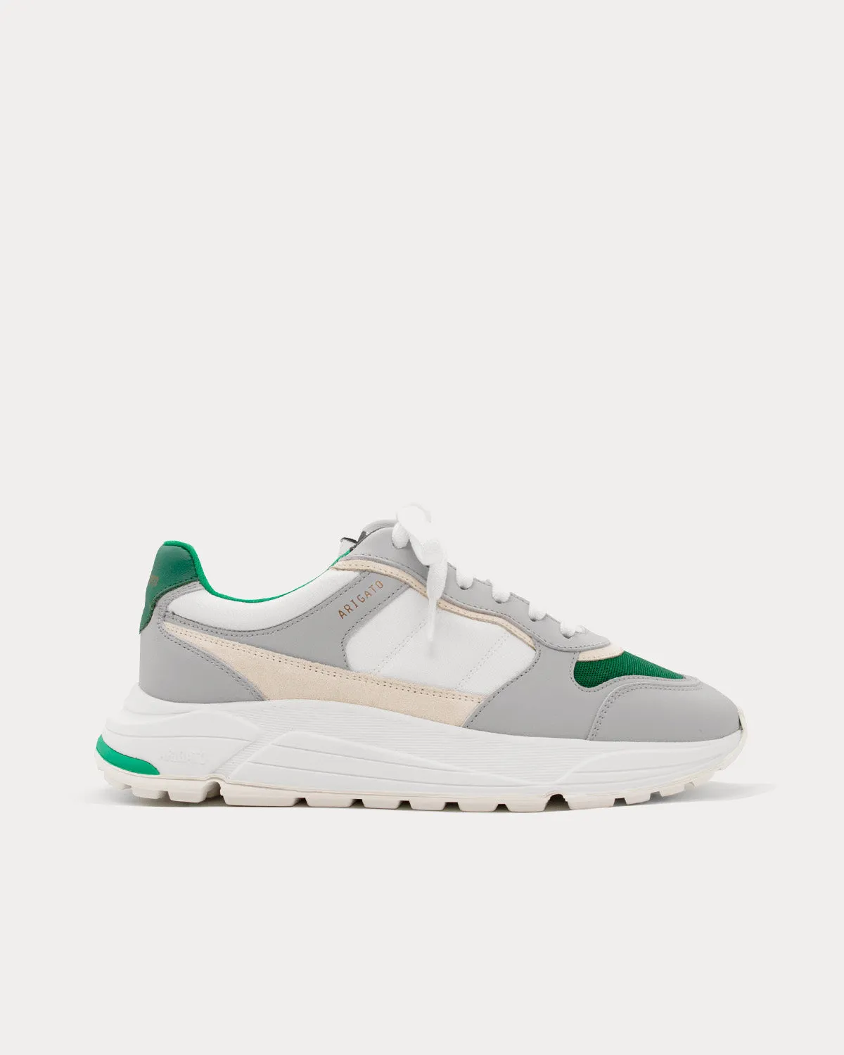 Rush White / Green Low Top Sneakers