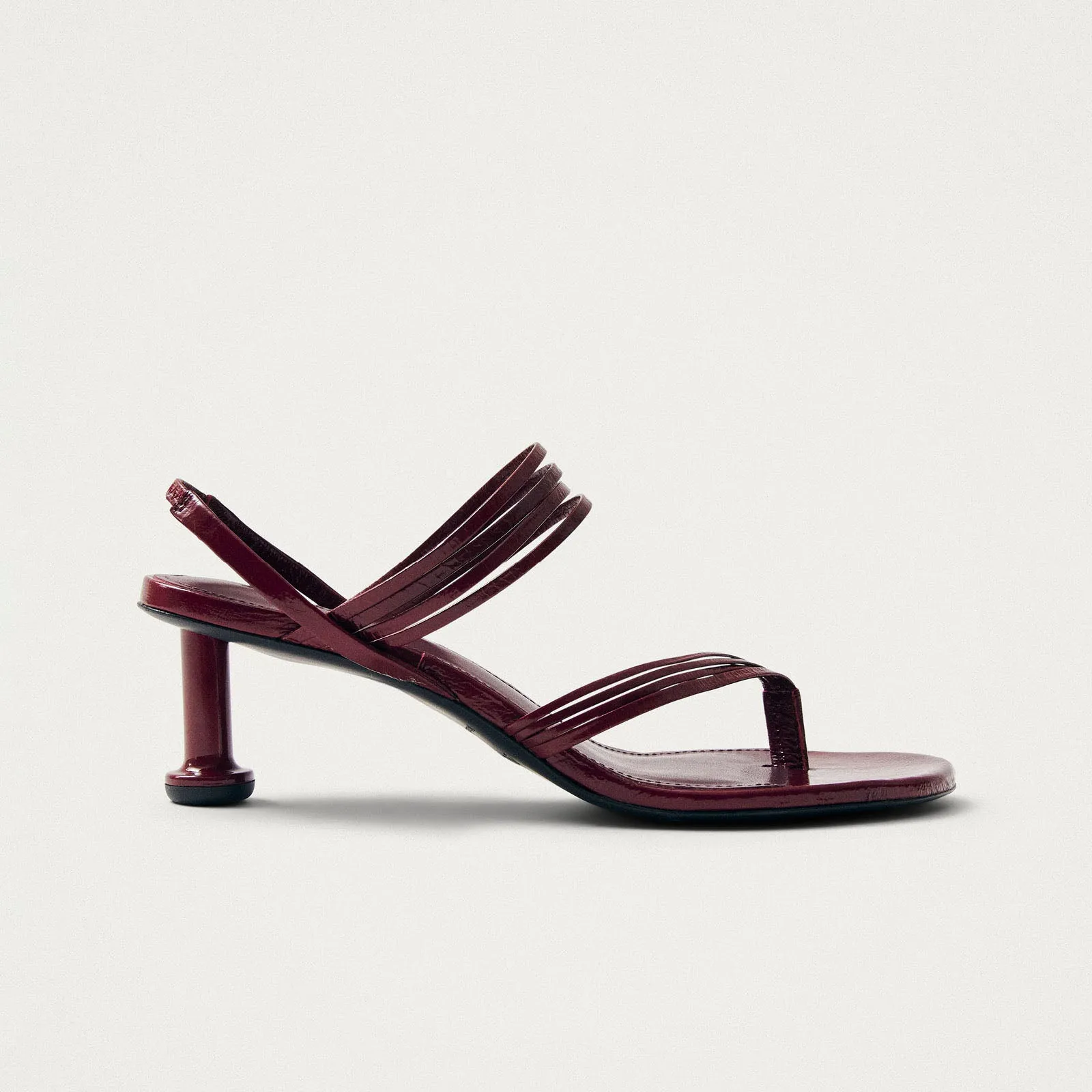 Salsa Burgundy Leather Sandals