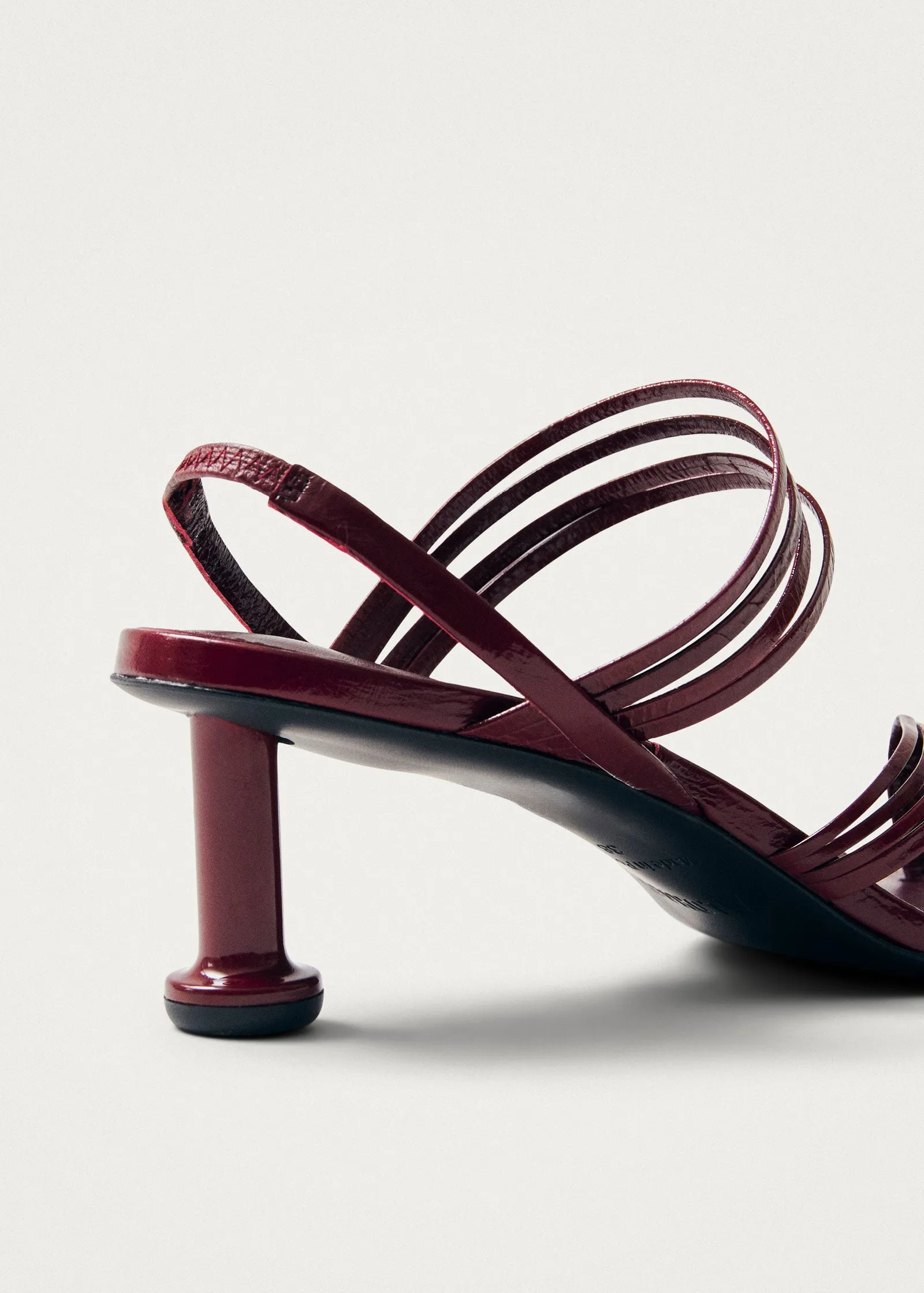 Salsa Burgundy Leather Sandals
