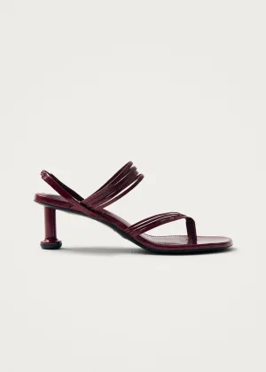 Salsa Burgundy Leather Sandals