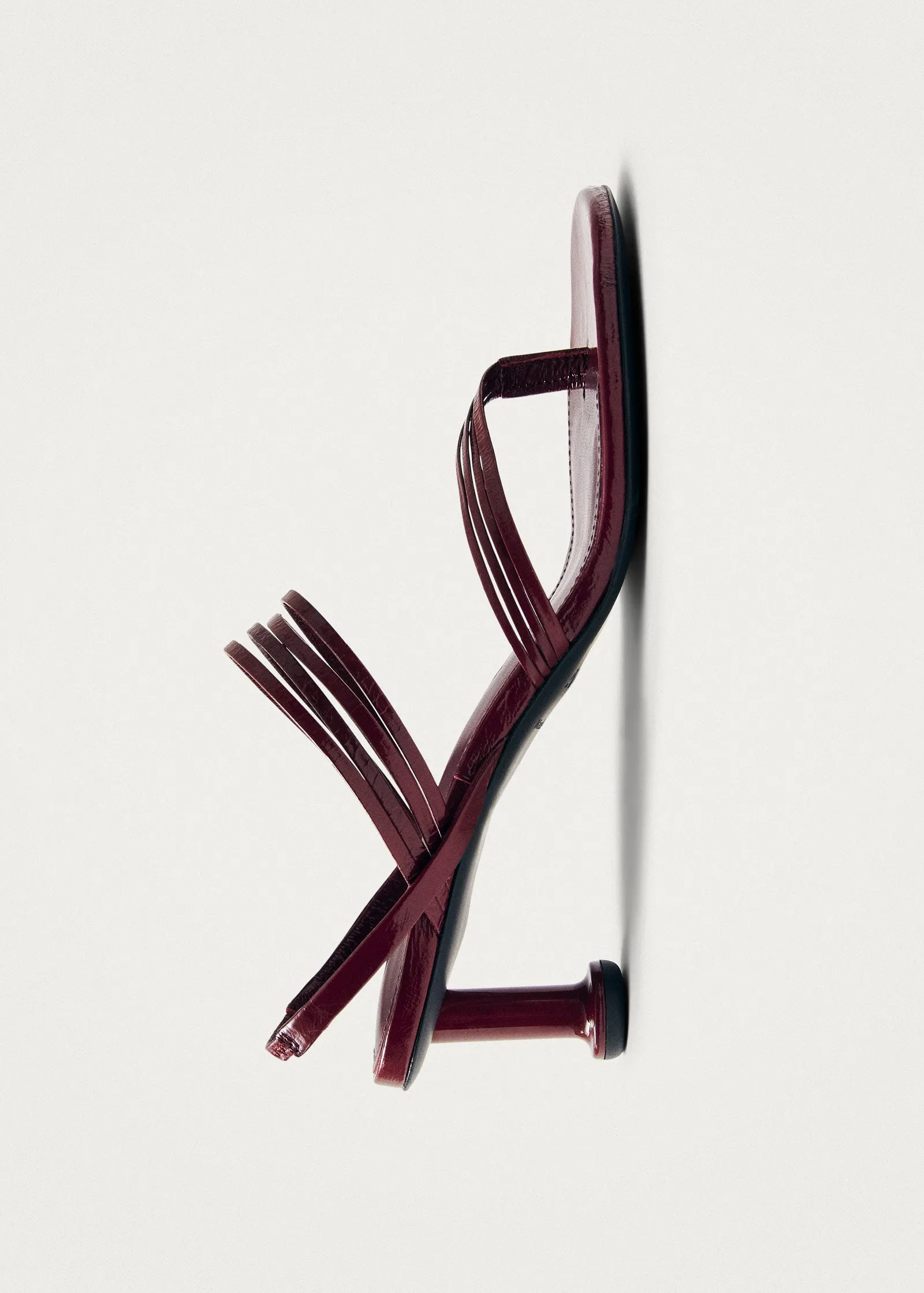 Salsa Burgundy Leather Sandals