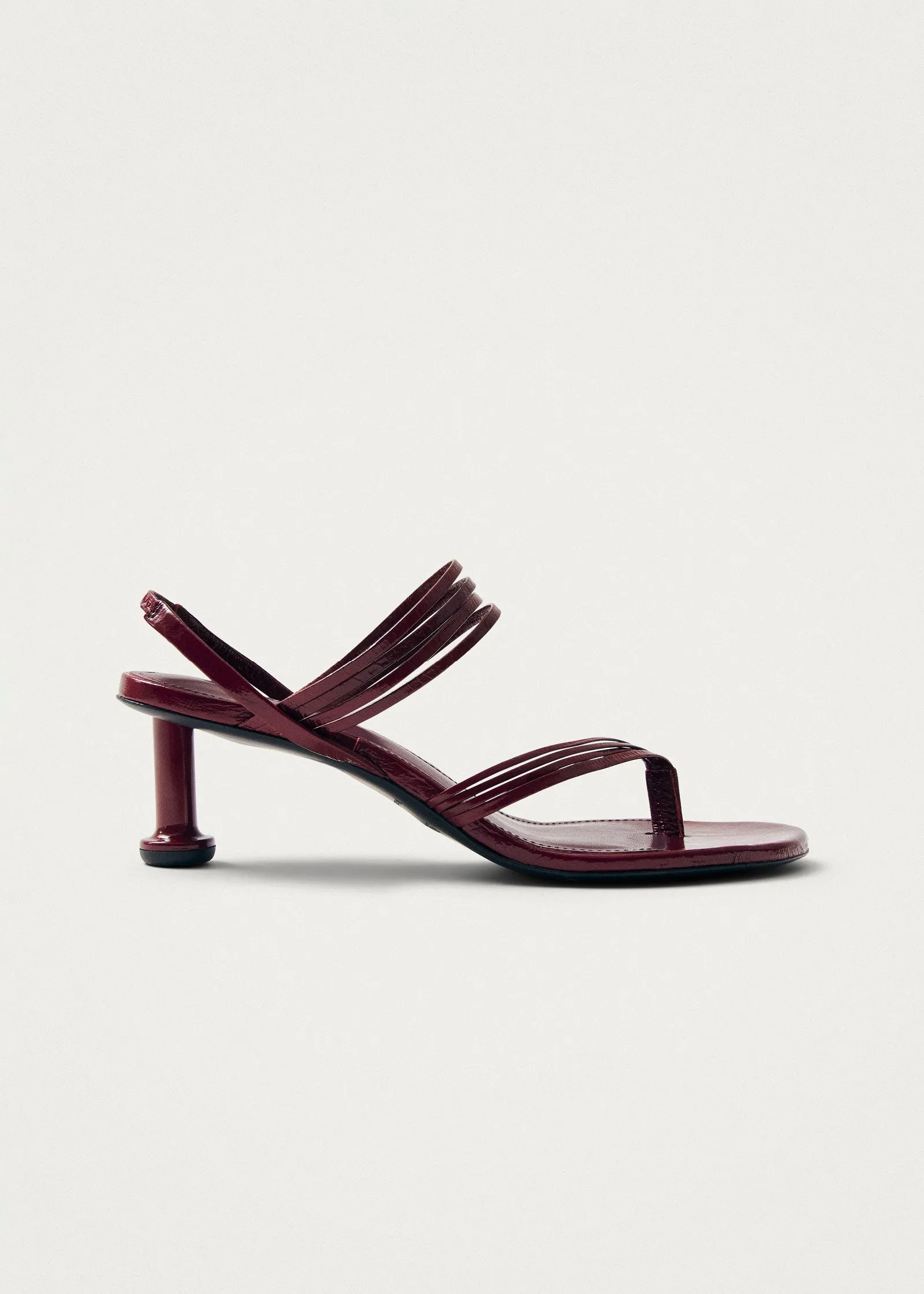 Salsa Burgundy Leather Sandals