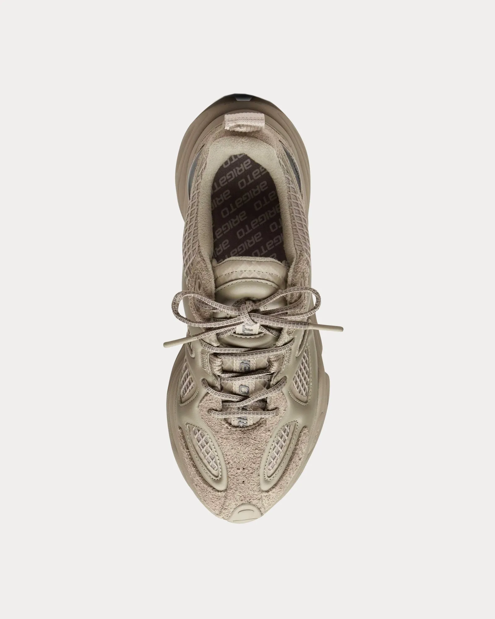 Satellite Runner Dark Beige / Dark Beige Low Top Sneakers