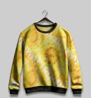 Sunny Glow Tie-Dye All over Print Sweatshirt